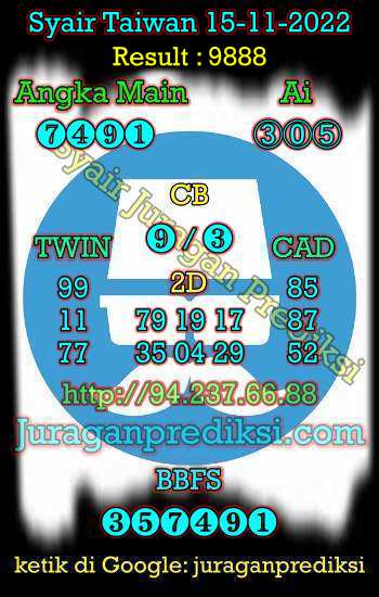 prediksi taiwan 15 november 2022, syair taiwan hari ini selasa 15-11-2022, angka keluar togel taiwan, toto jitu taiwan 15 november 2022 jitu dan akurat