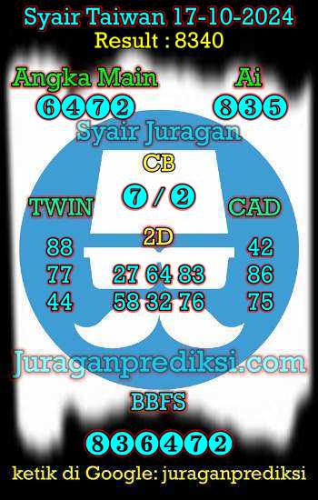 prediksi taiwan 17 oktober 2024, syair taiwan hari ini kamis 17-10-2024, angka keluar togel taiwan, toto jitu taiwan 17 oktober 2024 akurat
